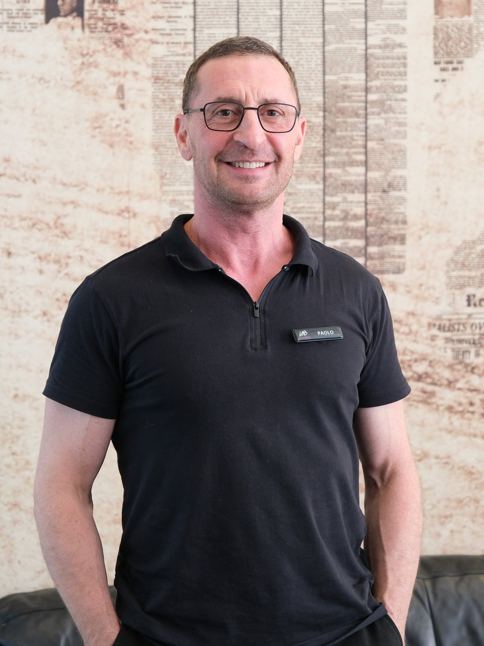 Paolo Caniggia nel salone LAB Parrucchieri